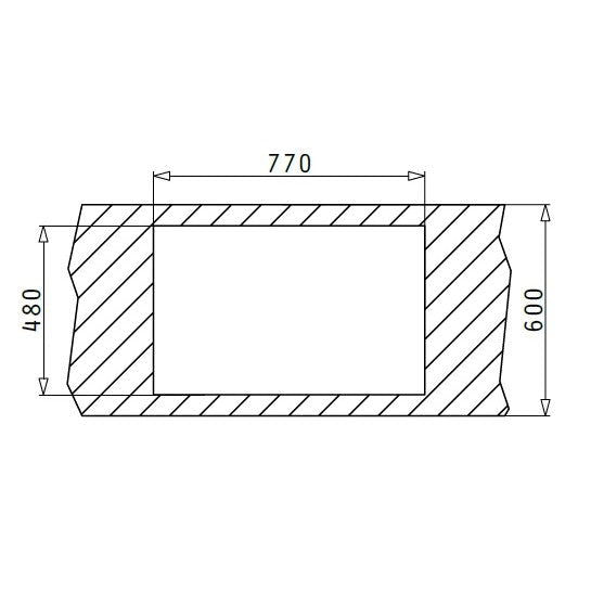 Chiuveta inox Pyramis ATHENA EXTRA 79x50 1 1/2B 1D - EpicHome.ro