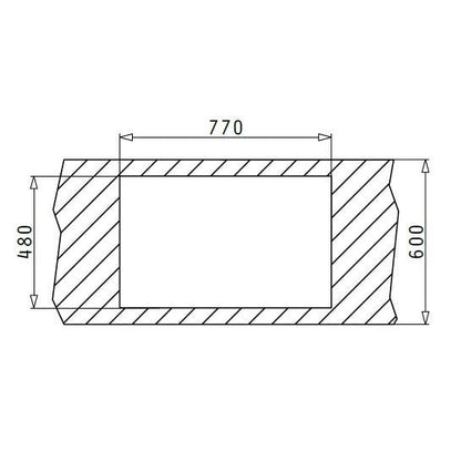 Chiuveta inox Pyramis ATHENA EXTRA 79x50 1 1/2B 1D - EpicHome.ro