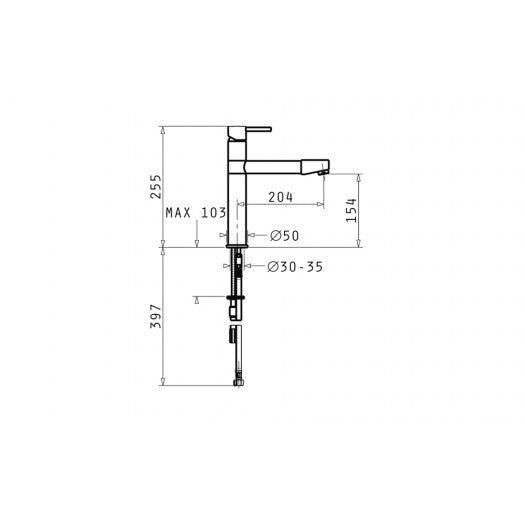 Baterie bucatarie Pyramis ROTA Crom - EpicHome.ro