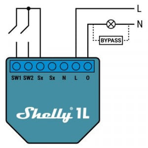 Shelly Bypass R2 (accesoriu pentru Shelly 1L si Shelly Dimmer 2)